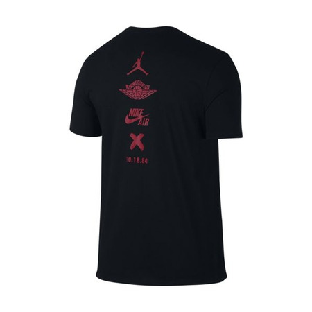 Jordan Camiseta AJ 1 Banned Logo (010/black/gym red)
