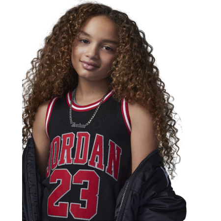 Vestido Tejido Mesh Niña Jordan JDB 23 Jersey Drees "Black"