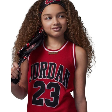 Vestido Tejido Mesh Niña Jordan JDB 23 Jersey Drees "Gym Red"
