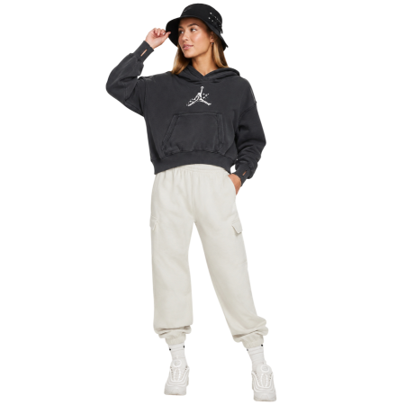 Sudadera Corta Niña Jordan JDG Rebel Rose "Off Black"