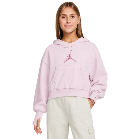Sudadera Corta Niña Jordan JDG Rebel Rose "Pink Foam"