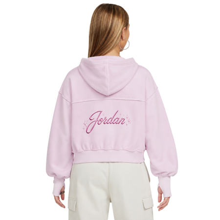 Sudadera Corta Niña Jordan JDG Rebel Rose "Pink Foam"