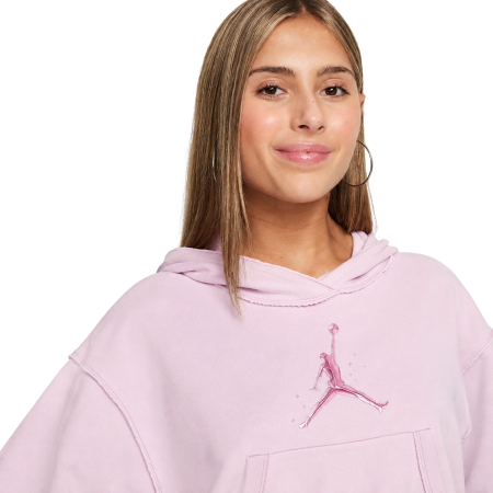 Sudadera Corta Niña Jordan JDG Rebel Rose "Pink Foam"
