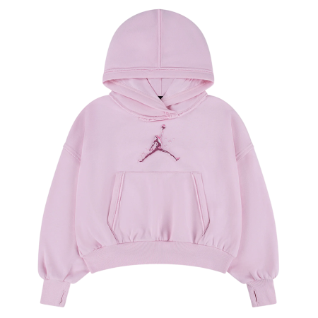 Sudadera Corta Niña Jordan JDG Rebel Rose "Pink Foam"