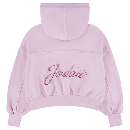 Sudadera Corta Niña Jordan JDG Rebel Rose "Pink Foam"