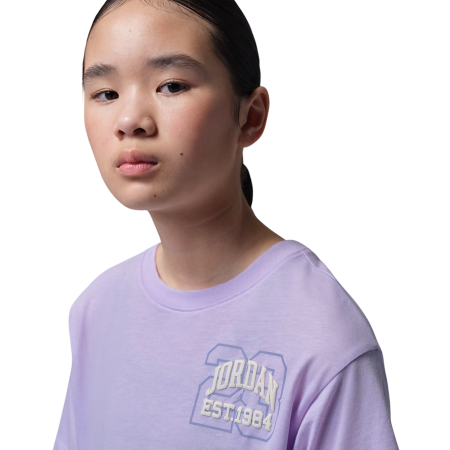 Camiseta Cropped Niña Jordan JDG Secret Garden Collegiate  "Violet Mist"
