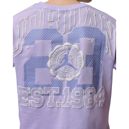 Camiseta Cropped Niña Jordan JDG Secret Garden Collegiate  "Violet Mist"