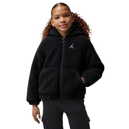 Chaqueta Sherpa Niña Jordan Jumpman Lo-Light "Black"