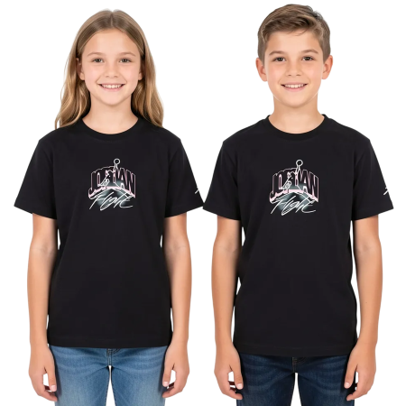 Camiseta Niña Jordan Girls MJ Back Stretch "Black"
