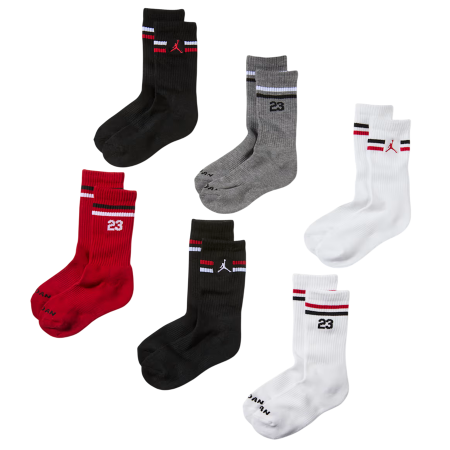 Calcetines Jordan Icon Stripe 6PK Crew "Black"