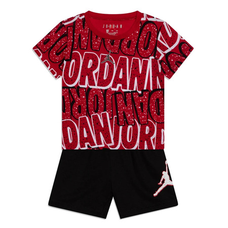 Jordan Infants JDB Play AOP Tee Short Set "Black"