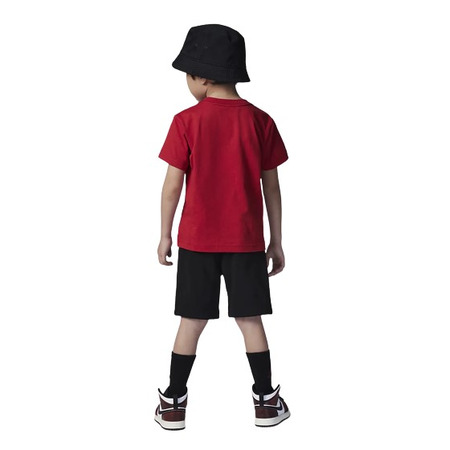 Conjunto Jordan Infants Jumpman Jumbo Tee + Short "Black-Gym Red"