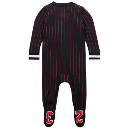Mameluco Bebé Jordan Infants MJ 23 Jersey Footed Coverall "Black"