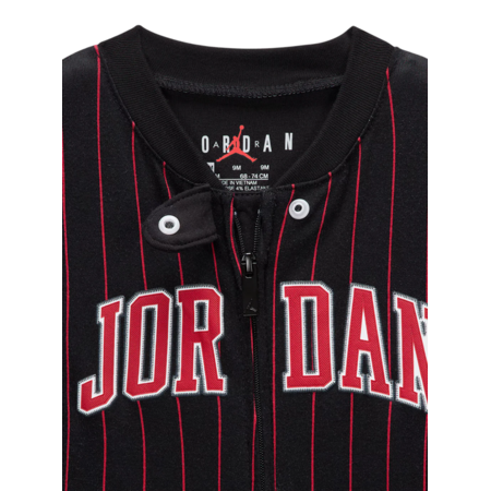 Mameluco Bebé Jordan Infants MJ 23 Jersey Footed Coverall "Black"