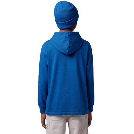 Camiseta Niño/Niña Manga Larga con Capucha Jordan Air Swoosh Jumpman "True Blue"