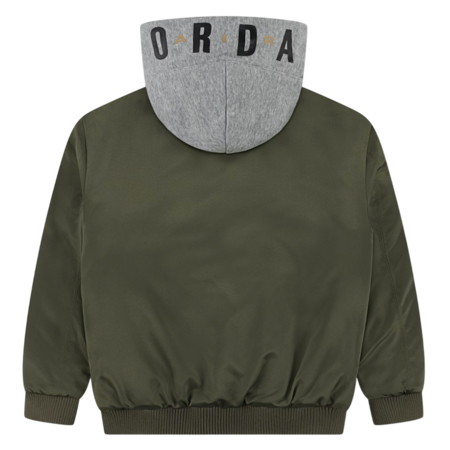 Jordan Kids Big Logo Hooded Bomber Jacket "Green"