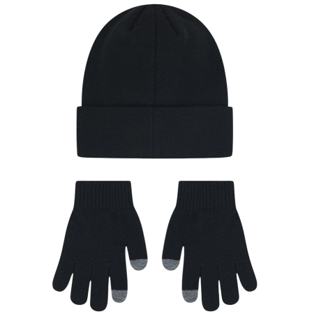 Conjunto Gorro + Guantes Táctiles Jordan Niño/Niña JAN 23 "Black"