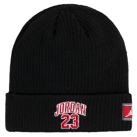 Conjunto Gorro + Guantes Táctiles Jordan Niño/Niña JDB 23 Jersey  "Black-Gym Red"