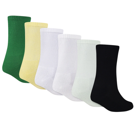 Jordan Kids JDB Everyday Essentials Crew 6 PPack Socks "Lucky Green"