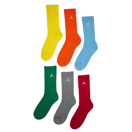 Jordan Kids JDB Everyday Essentials Crew 6 PPack Socks "Starfish"