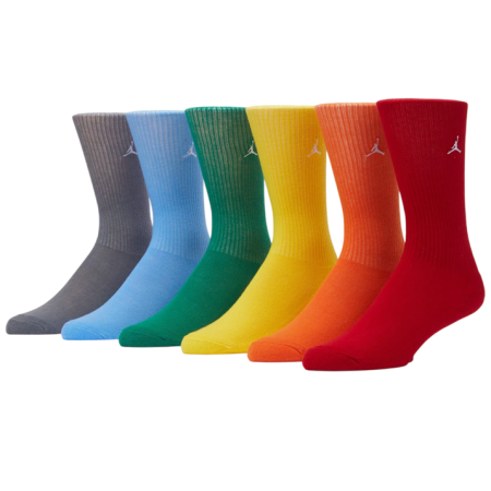 Jordan Kids JDB Everyday Essentials Crew 6 PPack Socks "Starfish"