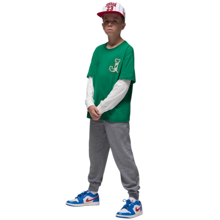 Pantalón Niño/Niña Jordan JDB MJ Brooklyn Fleece "Carbon Heather"