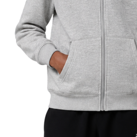 Sudadera Niño/Niña con Cremallera Jordan Jumpman Essential Fleece "Grey Heather"