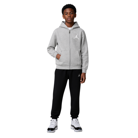 Sudadera Niño/Niña con Cremallera Jordan Jumpman Essential Fleece "Grey Heather"