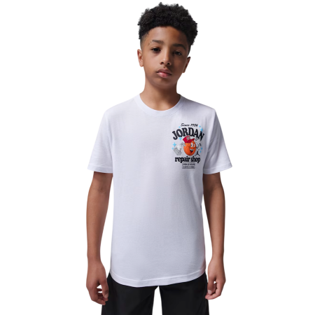 Camiseta Niño/Niña Jordan MJ's Repair Shop "White"