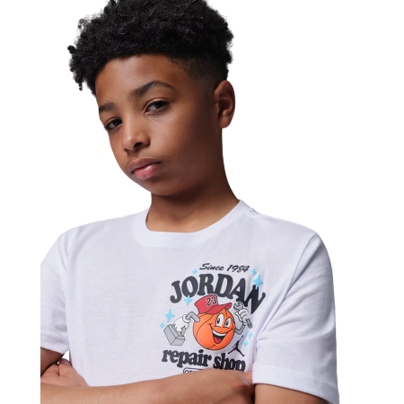Camiseta Niño/Niña Jordan MJ's Repair Shop "White"
