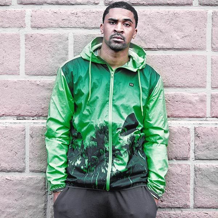 K1X Chaqueta Capucha Paradise Windbreaker (verde/negro)