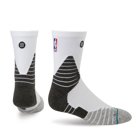 Calcetines Stance NBA Solid Qtr (blanco/negro)