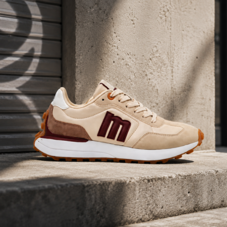 Zapatillas Mustang  Zinc "Abatany Crema"