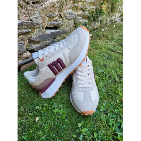 Zapatillas Mustang  Zinc "Abatany Crema"