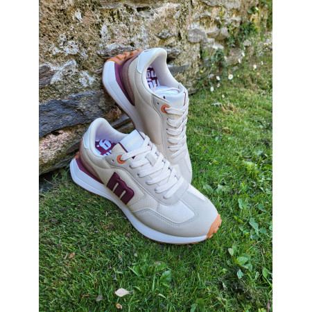 Zapatillas Mustang  Zinc "Abatany Crema"