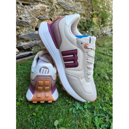 Zapatillas Mustang  Zinc "Abatany Crema"