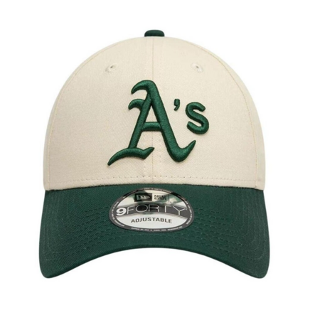 New Era MBL Oakland Athletics Color Block 9FORTY Cap "Light Beige"