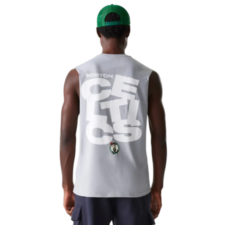Camiseta sin Mangas New Era NBA Boston Celtics Graphic "Grey"