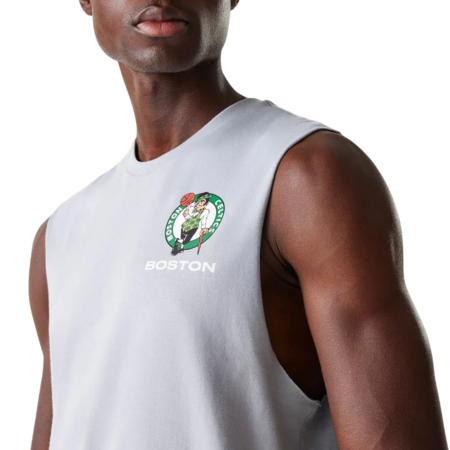 Camiseta sin Mangas New Era NBA Boston Celtics Graphic "Grey"