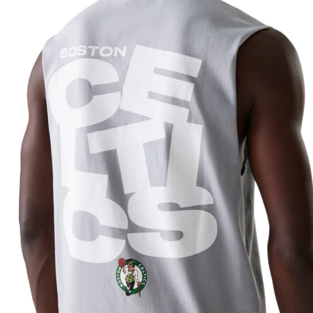 Camiseta sin Mangas New Era NBA Boston Celtics Graphic "Grey"