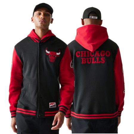 Chaqueta New Era NBA Chicago Bulls H1 SNPFRT 2968 con Botones a Presíon
