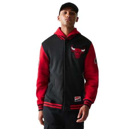 Chaqueta New Era NBA Chicago Bulls H1 SNPFRT 2968 con Botones a Presíon