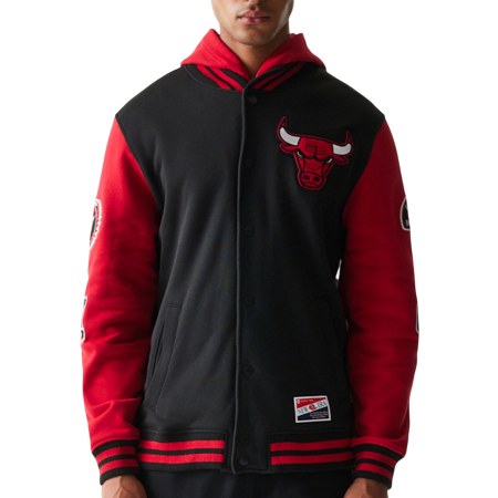 Chaqueta New Era NBA Chicago Bulls H1 SNPFRT 2968 con Botones a Presíon