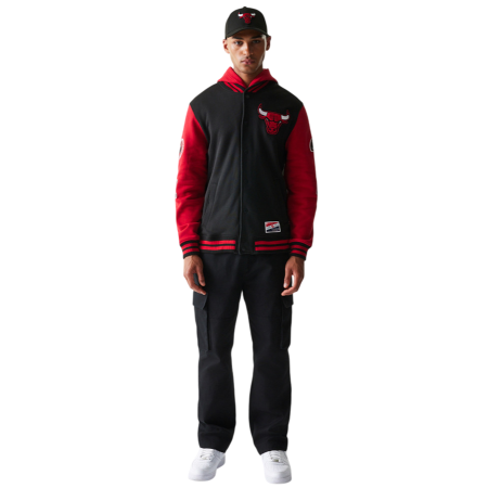 Chaqueta New Era NBA Chicago Bulls H1 SNPFRT 2968 con Botones a Presíon