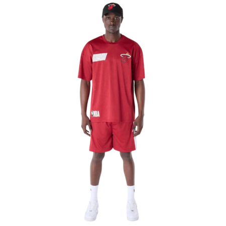 Camiseta Mesh New Era NBA Miami Heat Graphic "DarK Red"