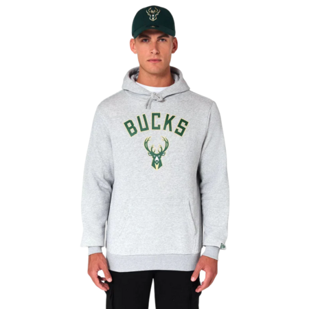 Sudadera New Era NBA Milwaukee Bucks Team Logo Regular Hoody