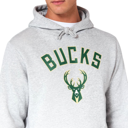 Sudadera New Era NBA Milwaukee Bucks Team Logo Regular Hoody