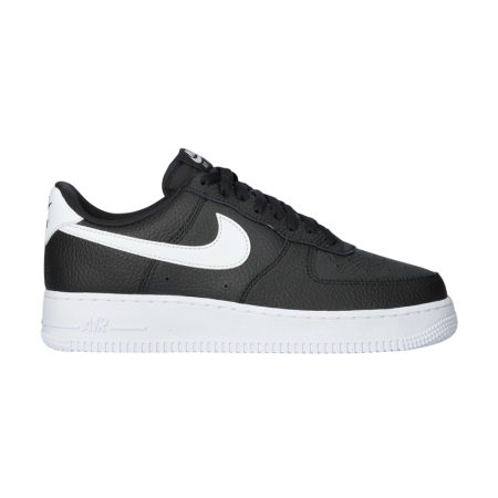Nike Air Force 1 Low '07 Black White Pebbled Leather