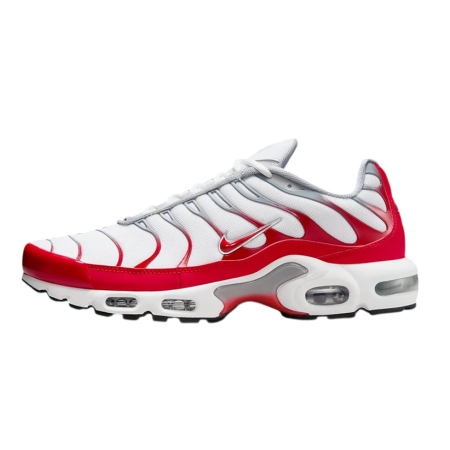 Nike Air Max Plus "White University Red Wolf Grey"