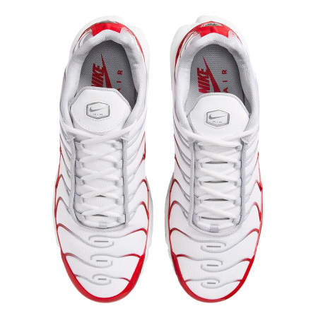 Nike Air Max Plus "White University Red Wolf Grey"